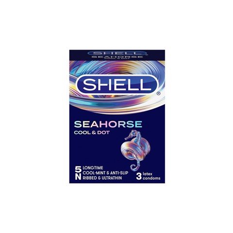 Bao cao su Shell Seahorse - Kéo dài thời gian - Hộp 3 cái