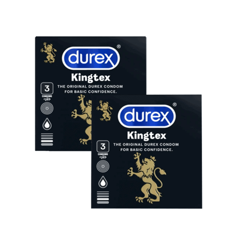 Bộ 2 hộp bao cao su Durex Kingtex - Size nhỏ 49mm ôm sát -