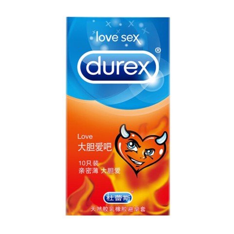 Bao cao su Durex Love - Siêu mỏng hương vani - Hộp 10 cái