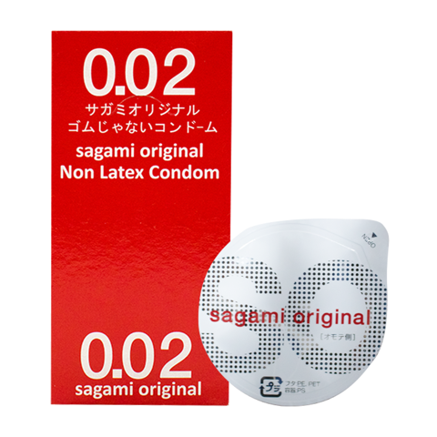 Bao cao su Sagami 0.02mm - Siêu mỏng - Hộp 12 cái