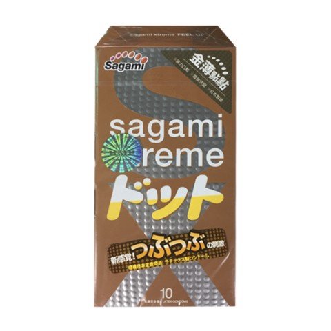 Bao cao su Sagami Feel Up - Siêu điểm nổi - Hộp 10 cái