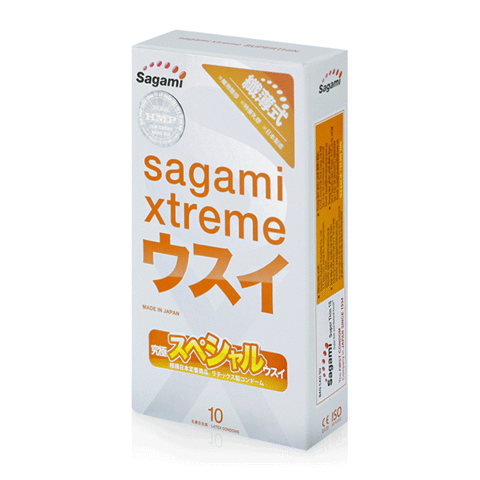 Bao cao su Sagami Xtreme Super Thin - Siêu mỏng ôm sát - Hộp 10