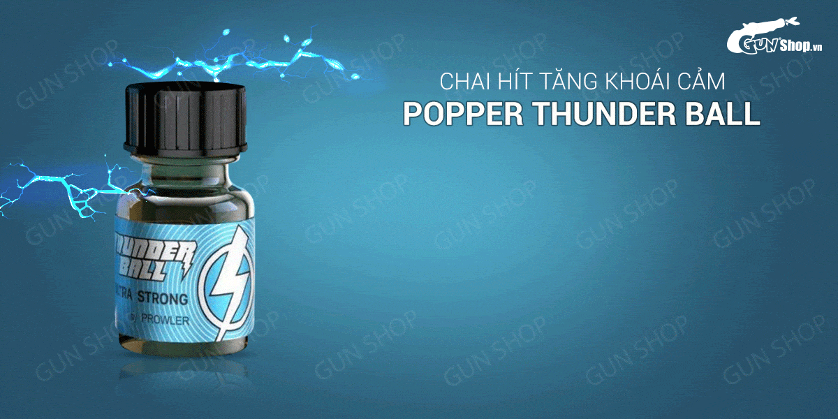 Chai hít tăng khoái cảm Popper Thunder Ball - Chai 10ml