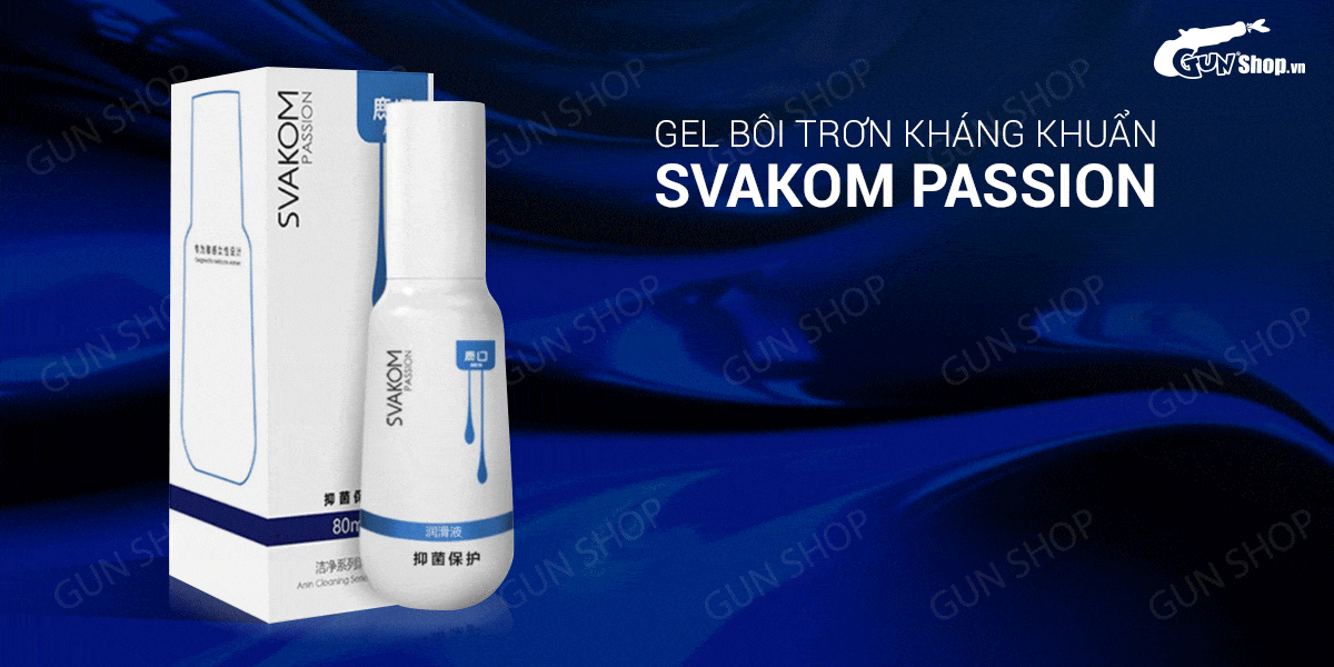 gel bôi trơn kháng khuẩn chăm sóc vùng kín - Svakom Passion - Chai 80ml