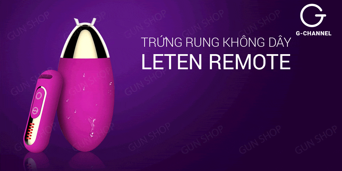 Trứng rung không dây, dùng pin - Leten Remote