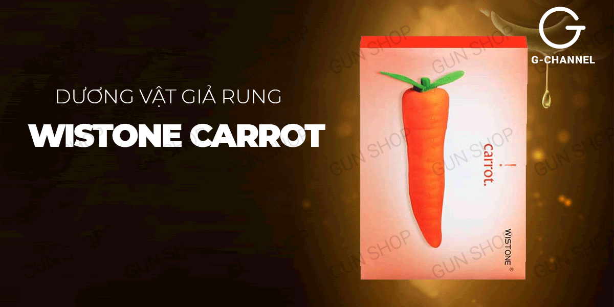 Dương vật giả ngụy trang hình quả cà rốt - Wistone Carrot
