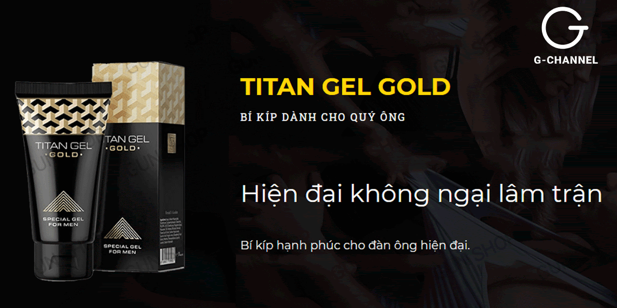 Gel bôi trơn tăng kích thước Titan Gold